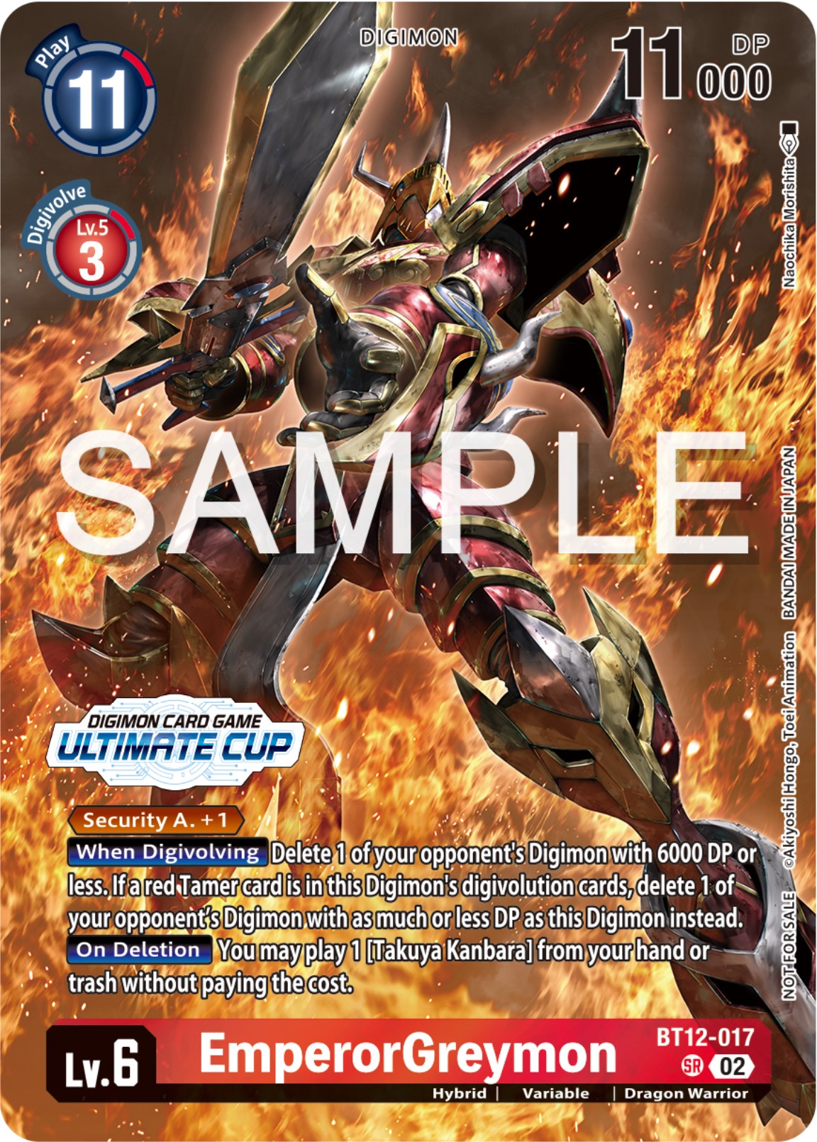 EmperorGreymon [BT12-017] (Ultimate Cup 2024) [Across Time Promos] | Anubis Games and Hobby