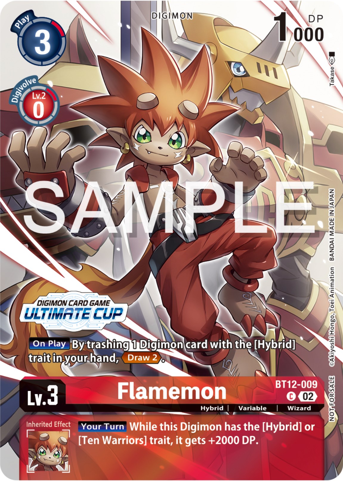 Flamemon [BT12-009] (Ultimate Cup 2024) [Across Time Promos] | Anubis Games and Hobby