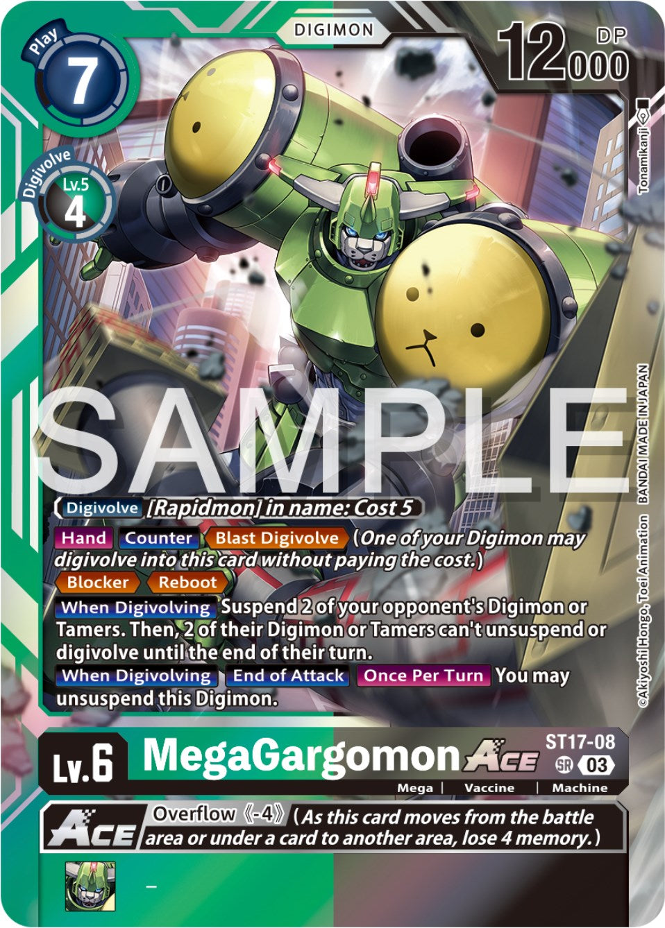 MegaGargomon Ace [ST17-08] [Starter Deck: Double Typhoon Advanced Deck Set] | Anubis Games and Hobby