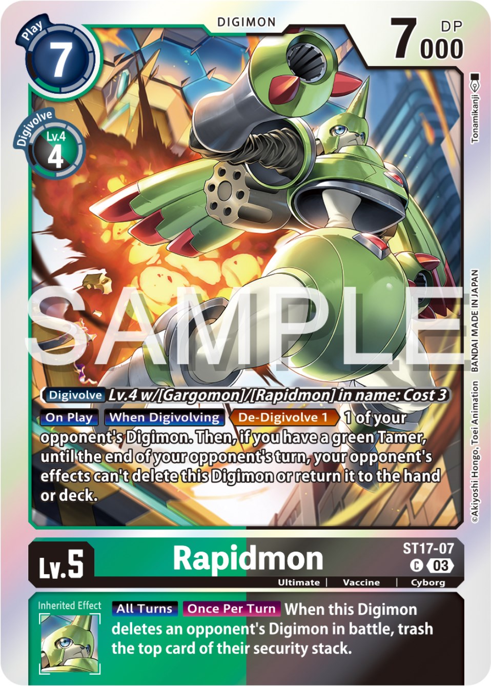 Rapidmon [ST17-07] [Starter Deck: Double Typhoon Advanced Deck Set] | Anubis Games and Hobby