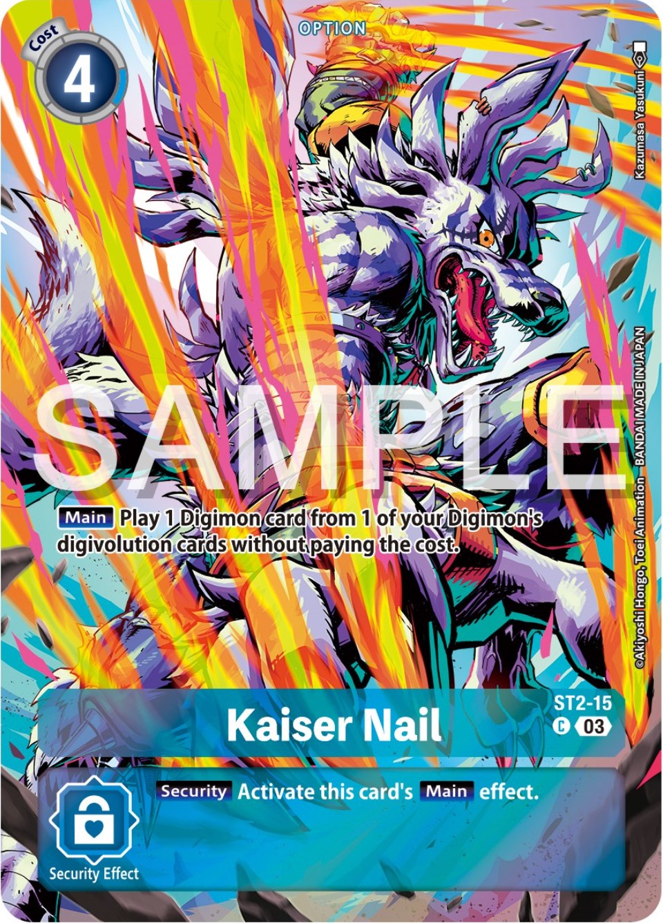 Kaiser Nail [ST2-15] (Reprint) [Starter Deck: Double Typhoon Advanced Deck Set] | Anubis Games and Hobby