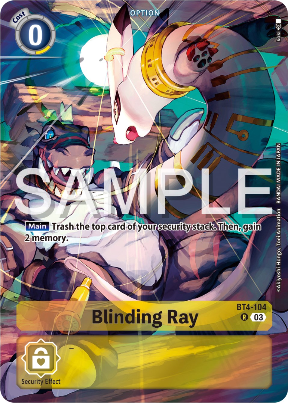 Blinding Ray [BT4-104] (Reprint) [Starter Deck: Double Typhoon Advanced Deck Set] | Anubis Games and Hobby