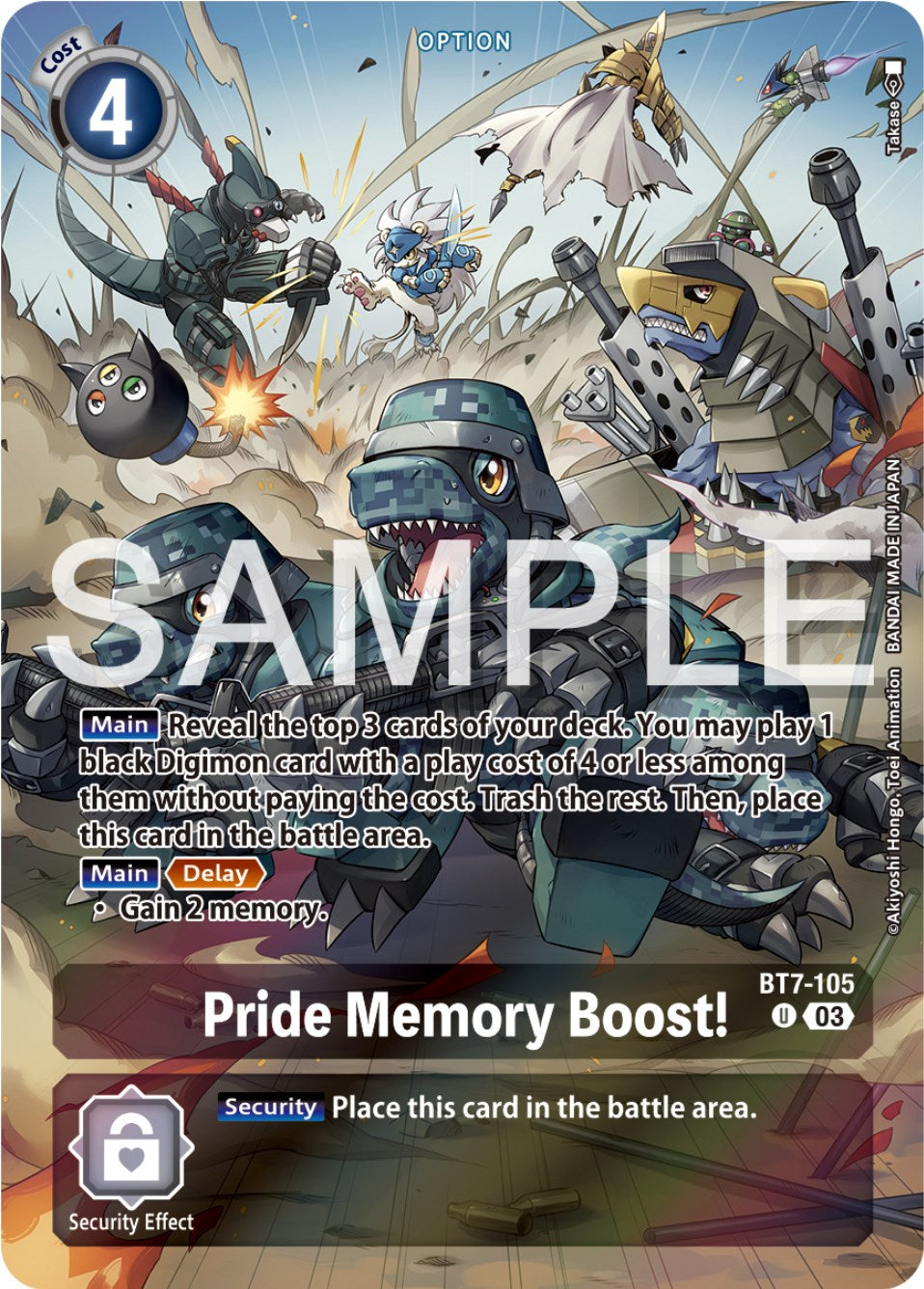 Pride Memory Boost! [BT7-105] (Reprint) [Starter Deck: Double Typhoon Advanced Deck Set] | Anubis Games and Hobby