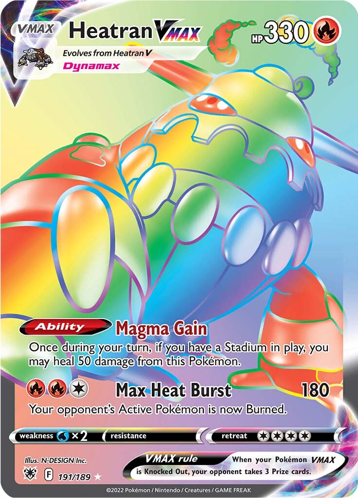 Heatran VMAX (191/189) [Sword & Shield: Astral Radiance] | Anubis Games and Hobby