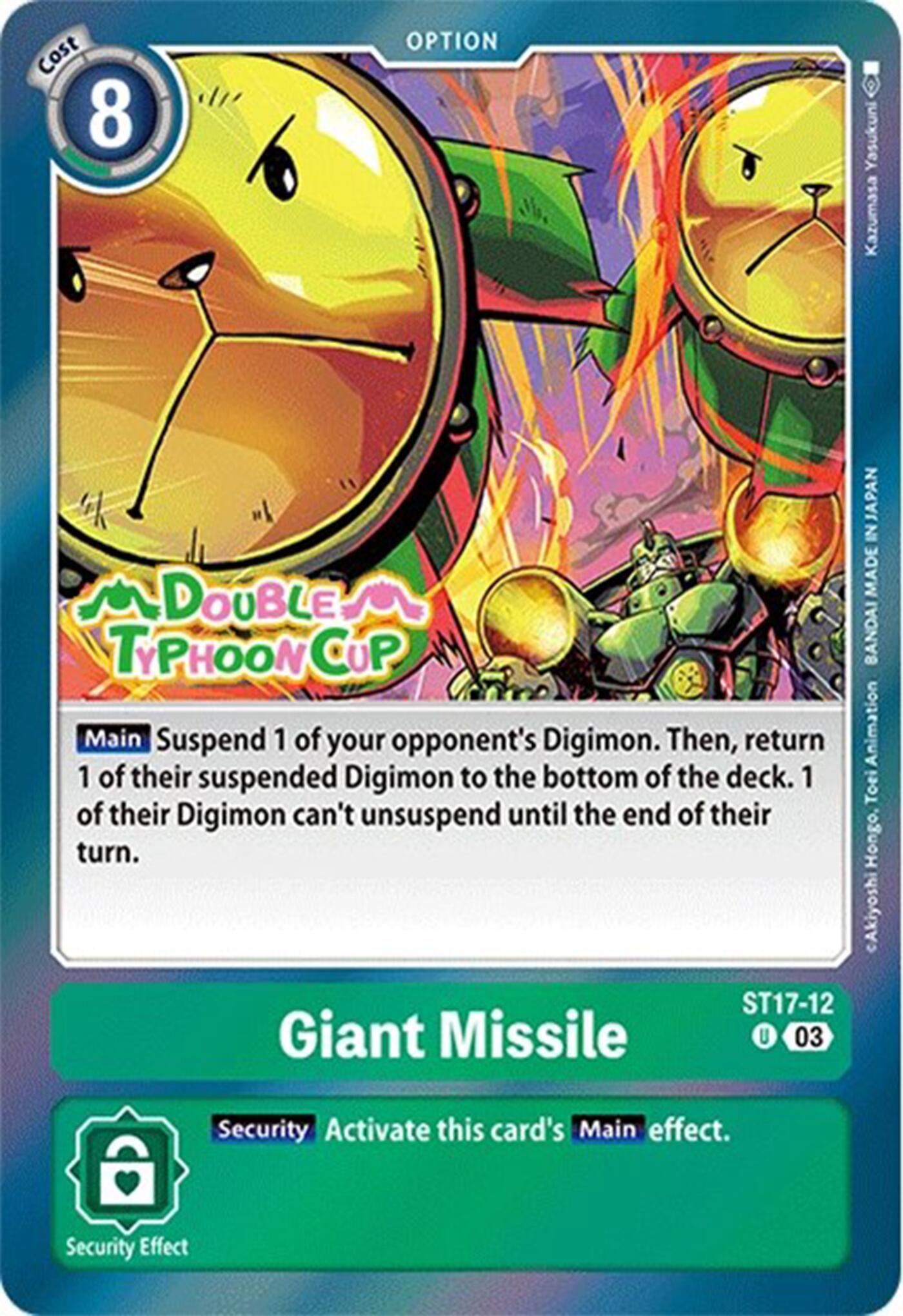 Giant Missile [ST17-12] [Starter Deck: Double Typhoon Advanced Deck Set Pre-Release Cards] | Anubis Games and Hobby
