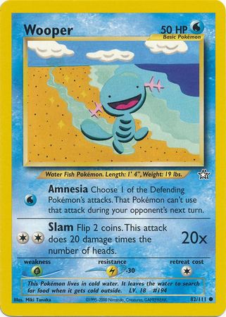 Wooper (82/111) [Neo Genesis Unlimited] | Anubis Games and Hobby