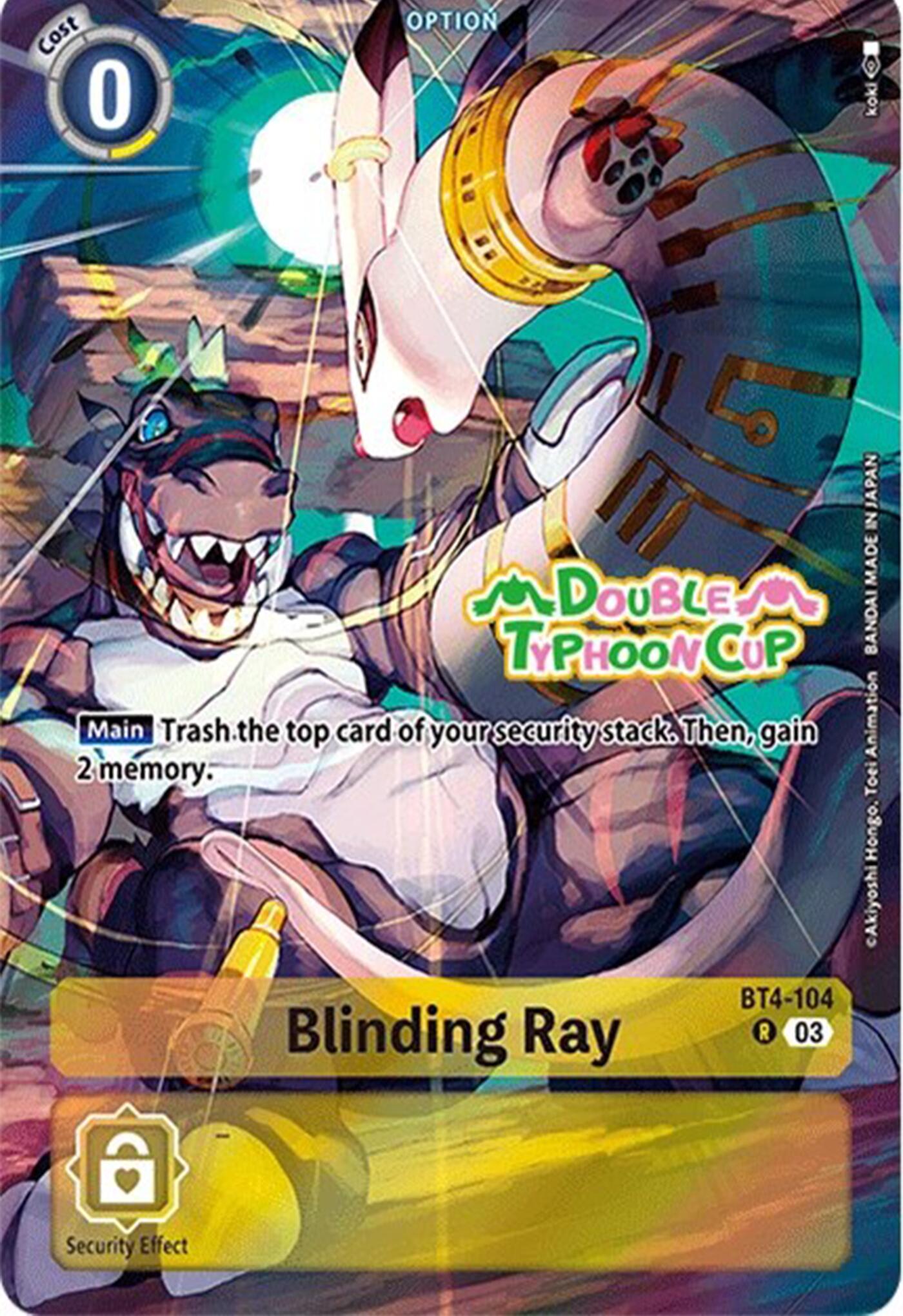 Blinding Ray [BT4-104] (Bonus Pack) [Starter Deck: Double Typhoon Advanced Deck Set Pre-Release Cards] | Anubis Games and Hobby