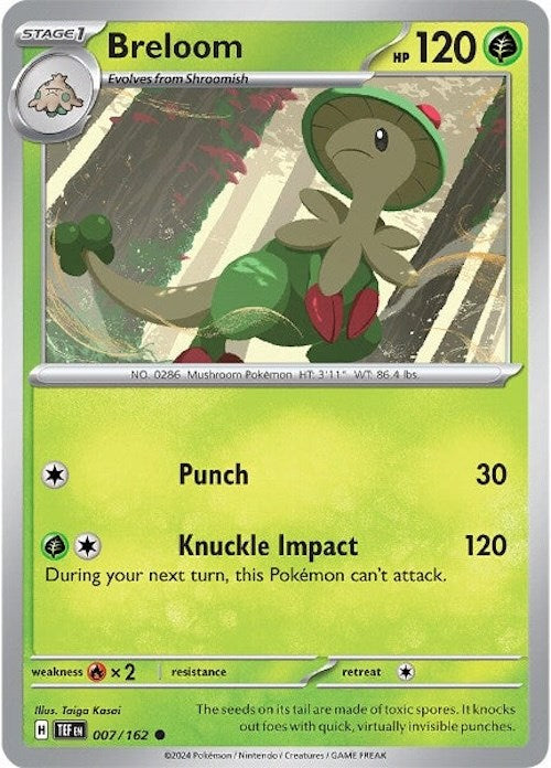 Breloom (007/162) [Scarlet & Violet: Temporal Forces] | Anubis Games and Hobby