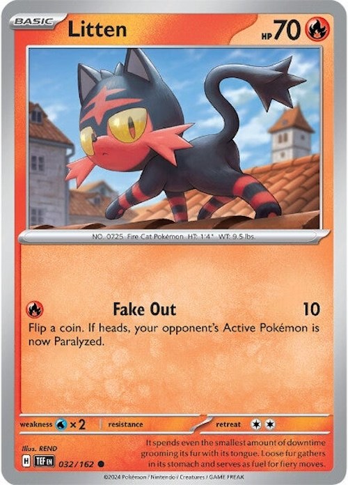 Litten (032/162) [Scarlet & Violet: Temporal Forces] | Anubis Games and Hobby