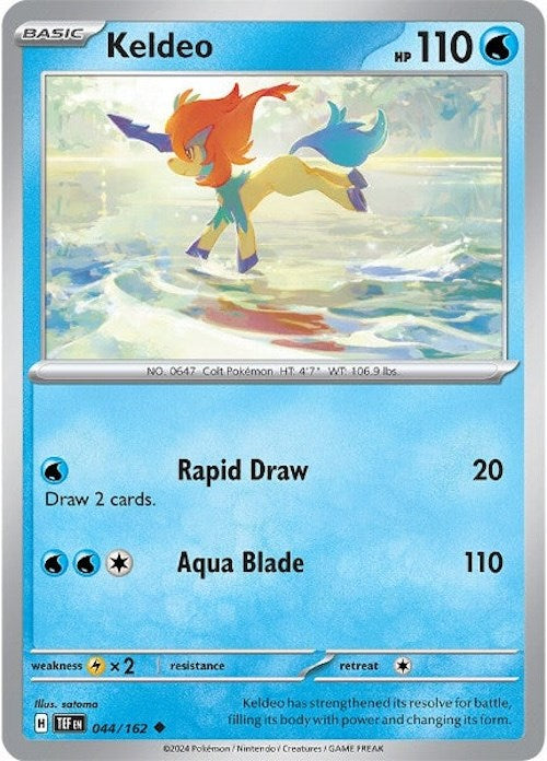 Keldeo (044/162) [Scarlet & Violet: Temporal Forces] | Anubis Games and Hobby