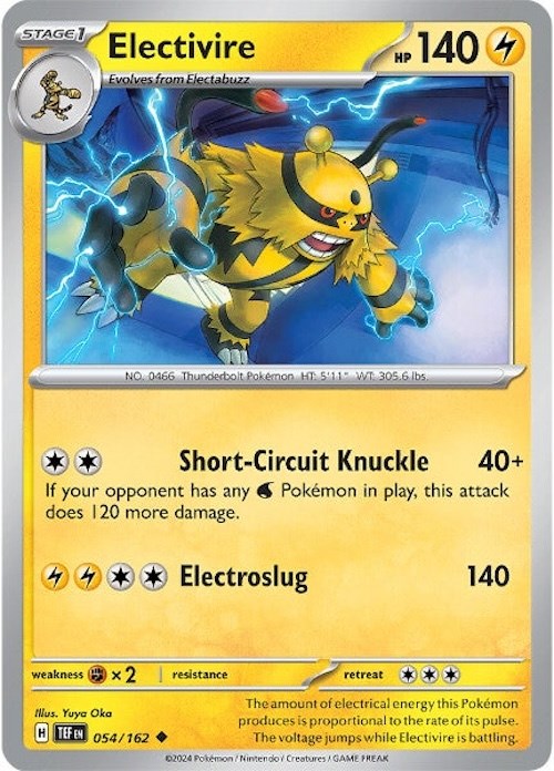 Electivire (054/162) [Scarlet & Violet: Temporal Forces] | Anubis Games and Hobby