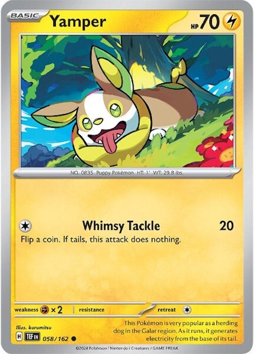 Yamper (058/162) [Scarlet & Violet: Temporal Forces] | Anubis Games and Hobby