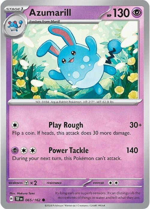 Azumarill (065/162) [Scarlet & Violet: Temporal Forces] | Anubis Games and Hobby