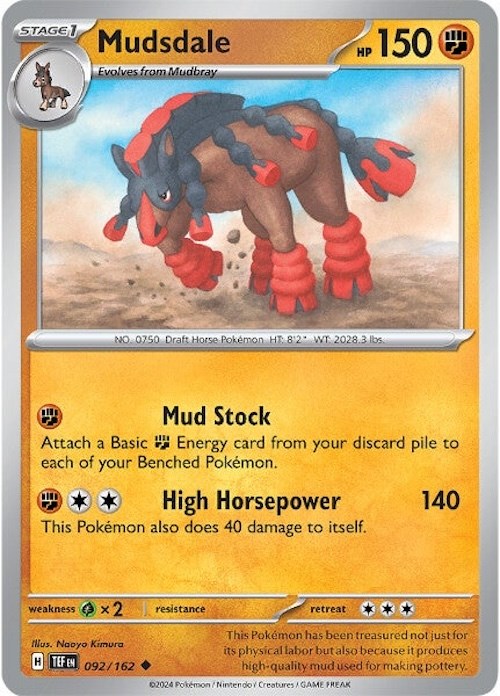 Mudsdale (092/162) [Scarlet & Violet: Temporal Forces] | Anubis Games and Hobby