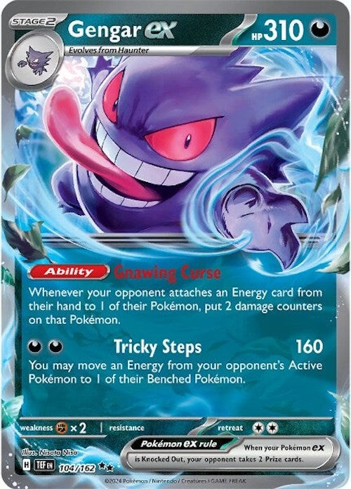 Gengar ex (104/162) [Scarlet & Violet: Temporal Forces] | Anubis Games and Hobby