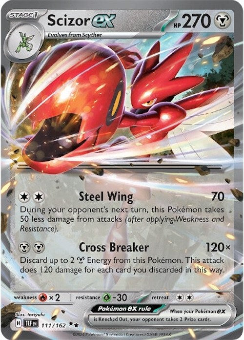 Scizor ex (111/162) [Scarlet & Violet: Temporal Forces] | Anubis Games and Hobby