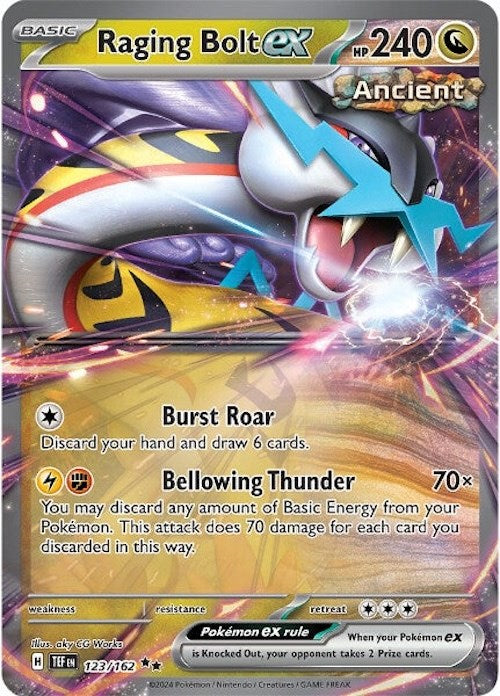 Raging Bolt ex (123/162) [Scarlet & Violet: Temporal Forces] | Anubis Games and Hobby