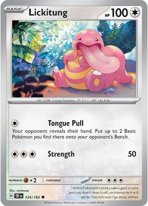 Lickitung (124/162) [Scarlet & Violet: Temporal Forces] | Anubis Games and Hobby