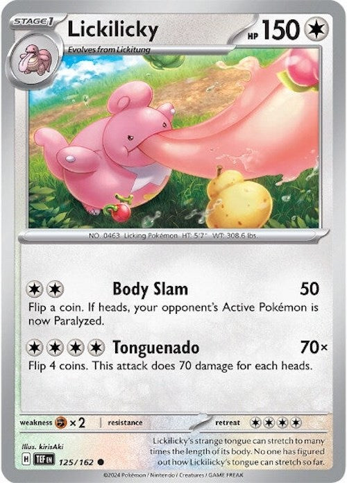 Lickilicky (125/162) [Scarlet & Violet: Temporal Forces] | Anubis Games and Hobby