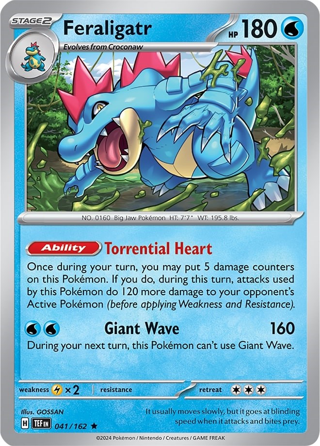 Feraligatr (041/162) (Theme Deck Exclusive) [Scarlet & Violet: Temporal Forces] | Anubis Games and Hobby