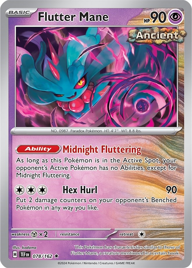 Flutter Mane (078/162) (Theme Deck Exclusive) [Scarlet & Violet: Temporal Forces] | Anubis Games and Hobby