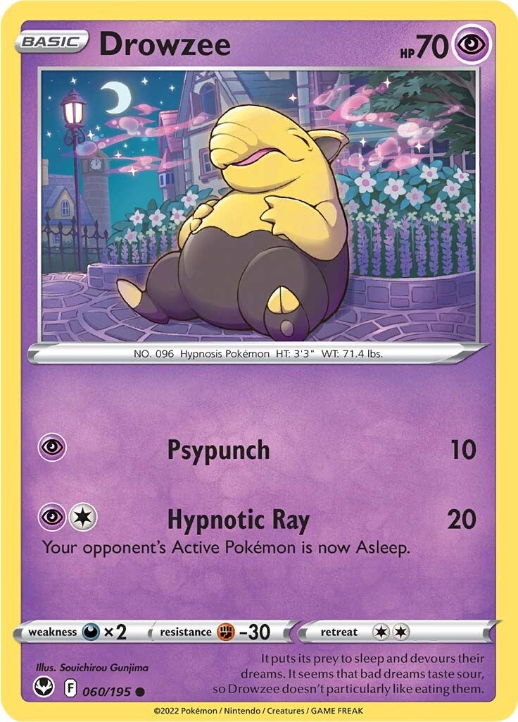 Drowzee (060/195) [Sword & Shield: Silver Tempest] | Anubis Games and Hobby