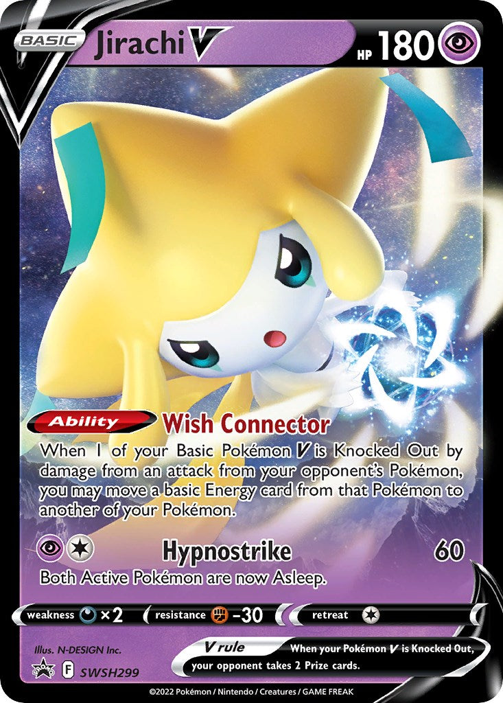 Jirachi V (SWSH299) [Sword & Shield: Black Star Promos] | Anubis Games and Hobby