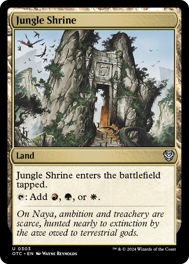 Jungle Shrine [Outlaws of Thunder Junction Commander] | Anubis Games and Hobby