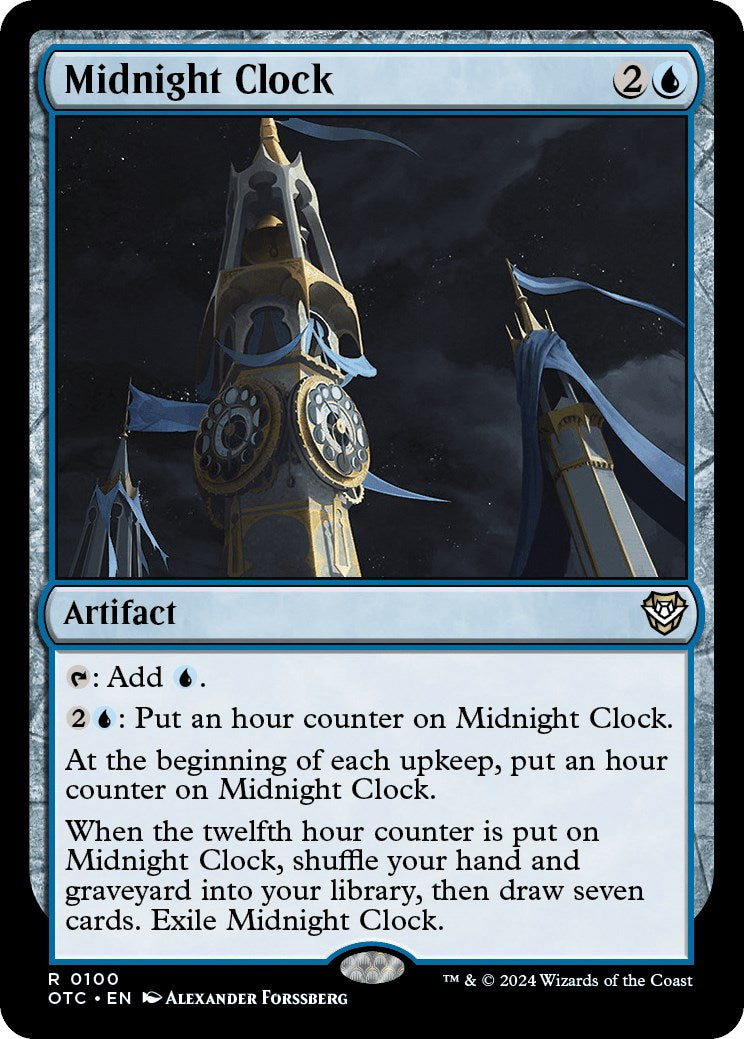 Midnight Clock [Outlaws of Thunder Junction Commander] | Anubis Games and Hobby