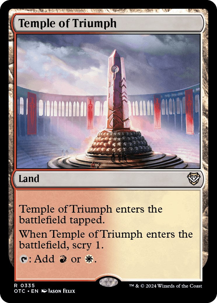 Temple of Triumph [Outlaws of Thunder Junction Commander] | Anubis Games and Hobby