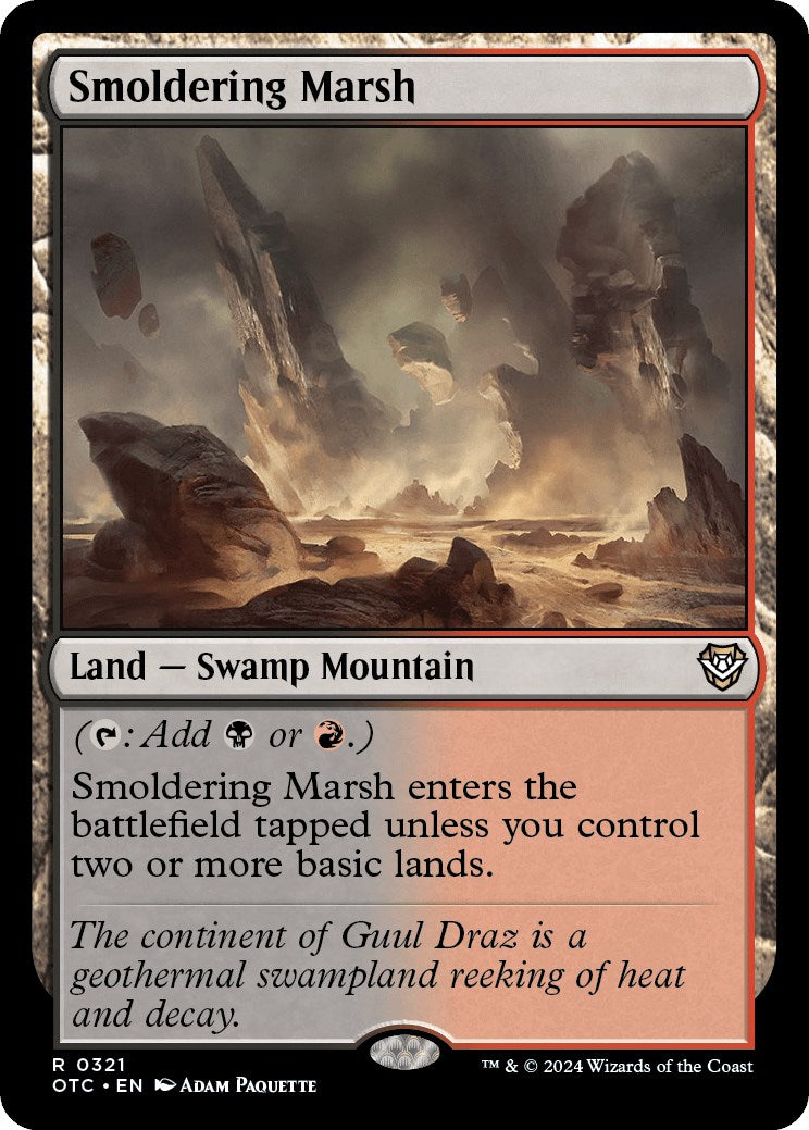 Smoldering Marsh [Outlaws of Thunder Junction Commander] | Anubis Games and Hobby