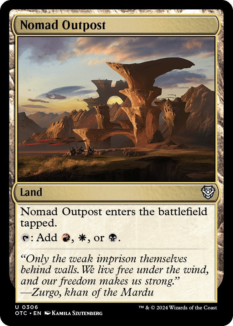 Nomad Outpost [Outlaws of Thunder Junction Commander] | Anubis Games and Hobby