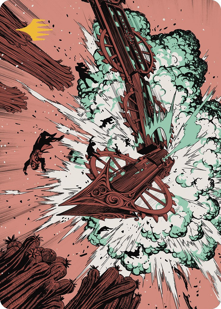 Decimate Art Card (Gold-Stamped Planeswalker Symbol) [Outlaws of Thunder Junction Art Series] | Anubis Games and Hobby