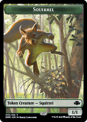 Goblin // Squirrel Double-Sided Token [Dominaria Remastered Tokens] | Anubis Games and Hobby