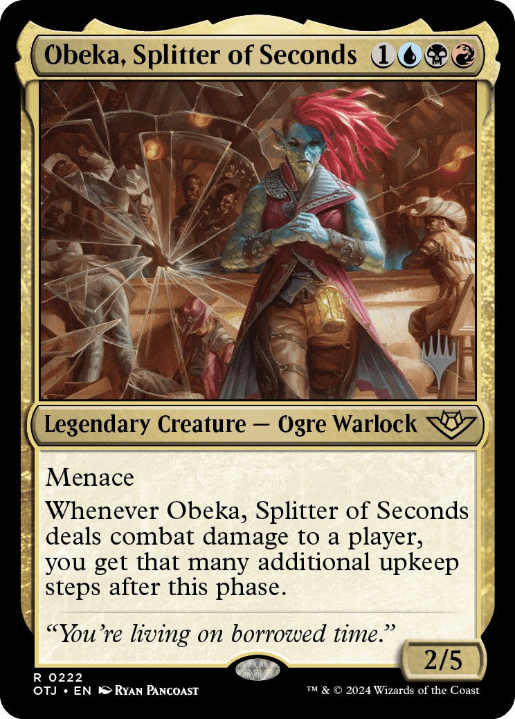 Obeka, Splitter of Seconds (Promo Pack) [Outlaws of Thunder Junction Promos] | Anubis Games and Hobby