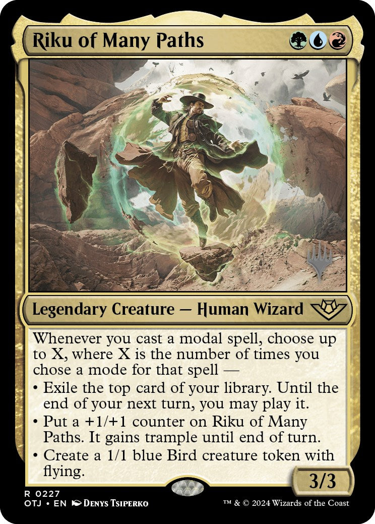 Riku of Many Paths (Promo Pack) [Outlaws of Thunder Junction Promos] | Anubis Games and Hobby