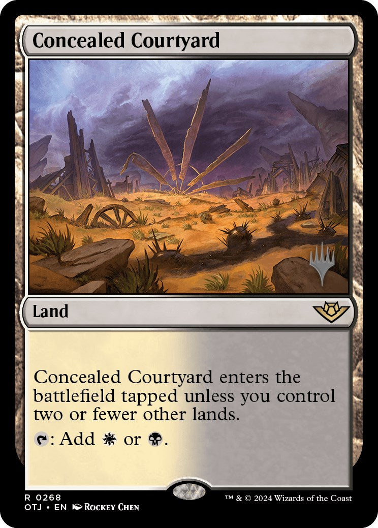 Concealed Courtyard (Promo Pack) [Outlaws of Thunder Junction Promos] | Anubis Games and Hobby