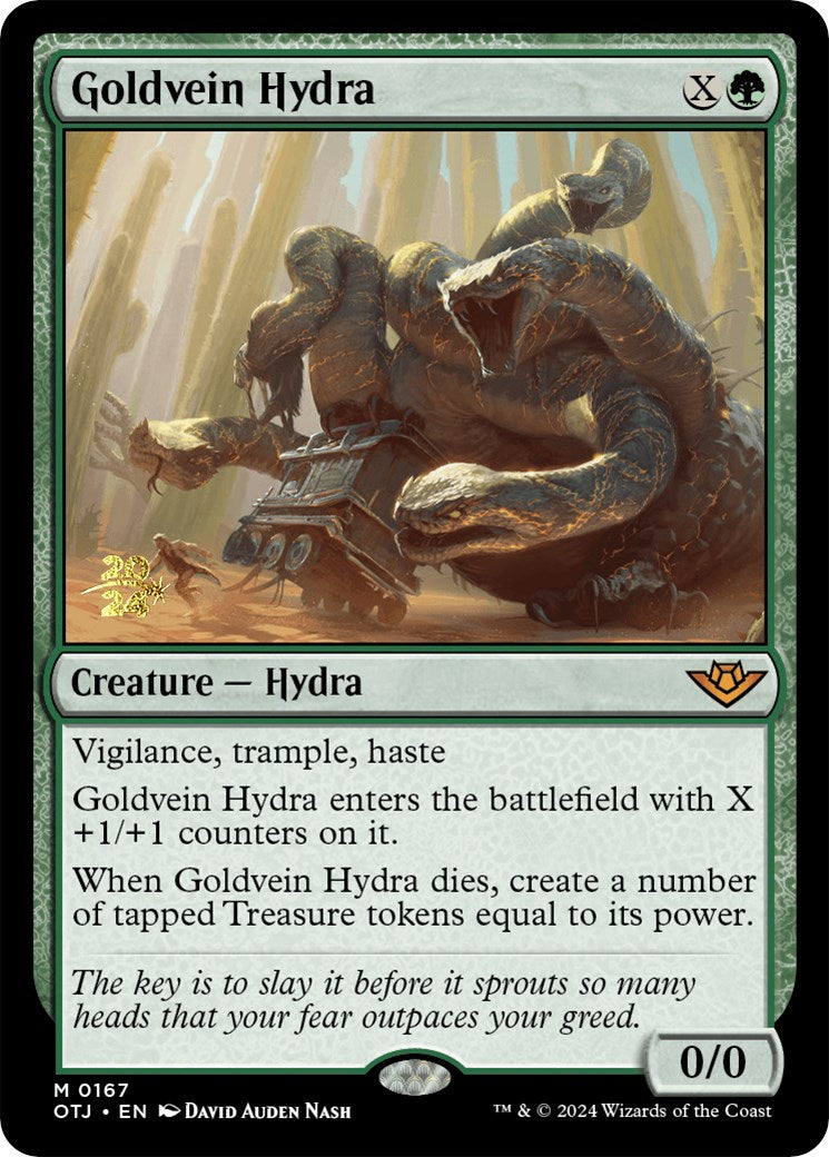 Goldvein Hydra [Outlaws of Thunder Junction Prerelease Promos] | Anubis Games and Hobby