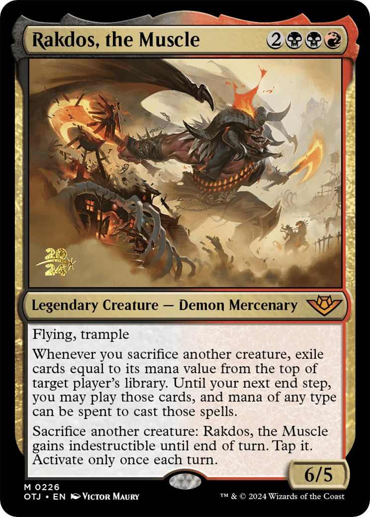 Rakdos, the Muscle [Outlaws of Thunder Junction Prerelease Promos] | Anubis Games and Hobby