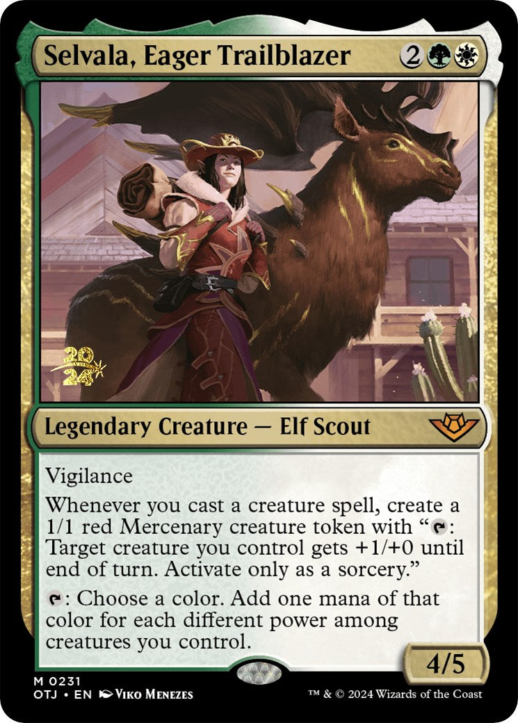 Selvala, Eager Trailblazer [Outlaws of Thunder Junction Prerelease Promos] | Anubis Games and Hobby