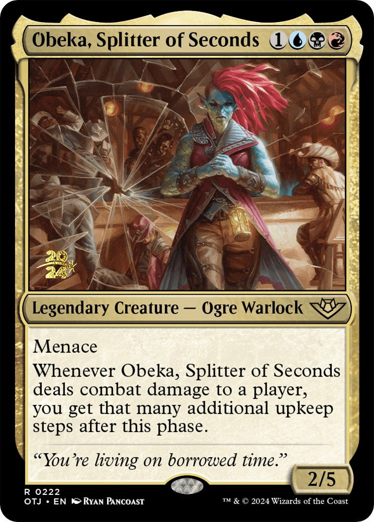 Obeka, Splitter of Seconds [Outlaws of Thunder Junction Prerelease Promos] | Anubis Games and Hobby