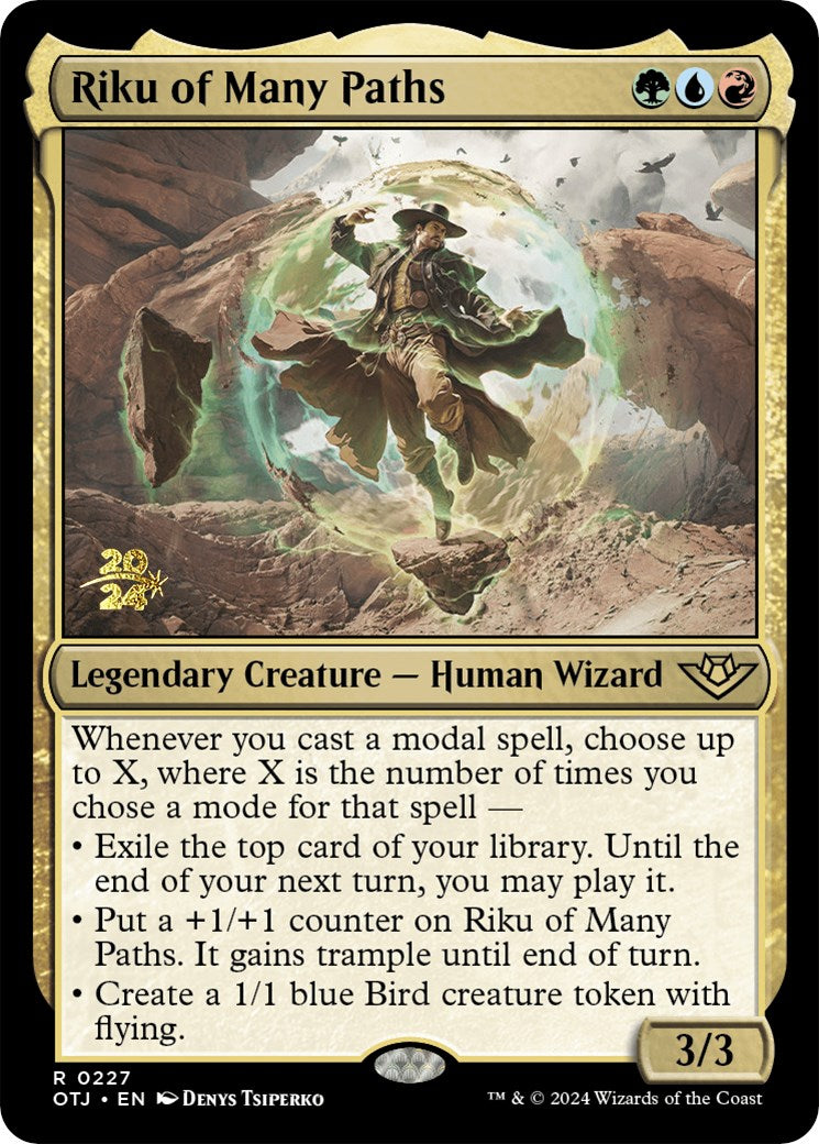 Riku of Many Paths [Outlaws of Thunder Junction Prerelease Promos] | Anubis Games and Hobby