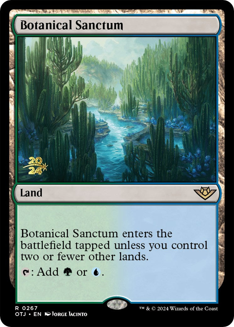 Botanical Sanctum (OTJ) [Outlaws of Thunder Junction Prerelease Promos] | Anubis Games and Hobby