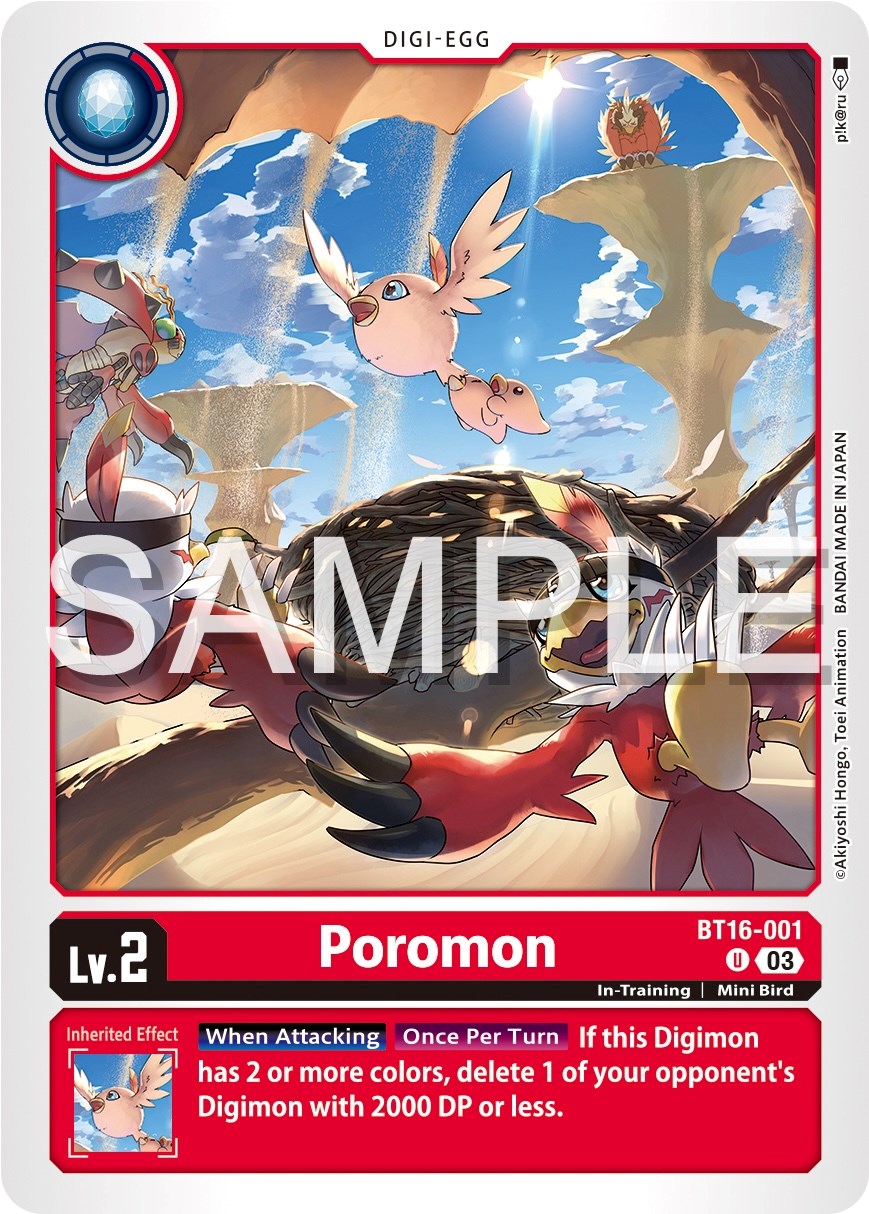 Poromon [BT16-001] [Beginning Observer] | Anubis Games and Hobby