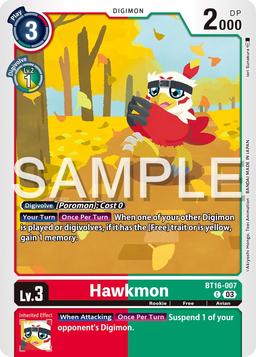 Hawkmon [BT16-007] [Beginning Observer] | Anubis Games and Hobby