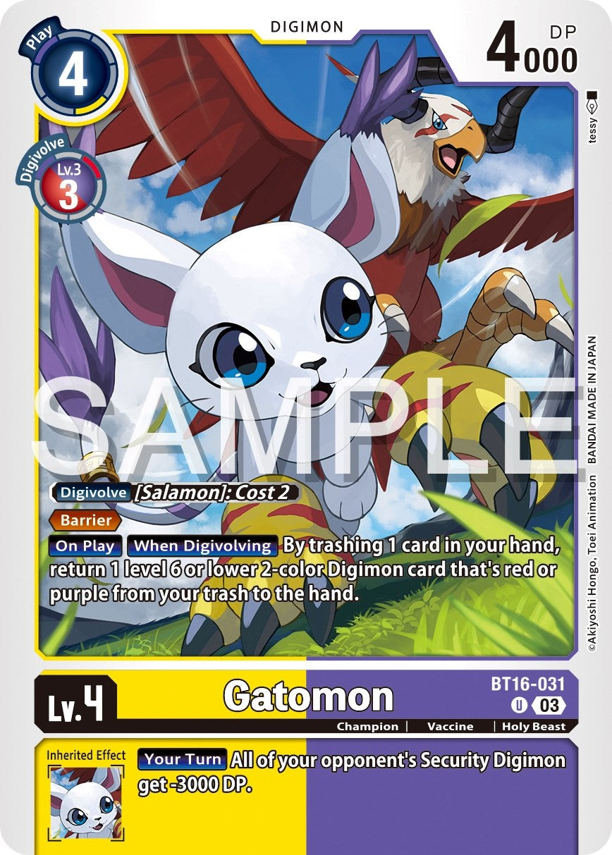 Gatomon [BT16-031] [Beginning Observer] | Anubis Games and Hobby