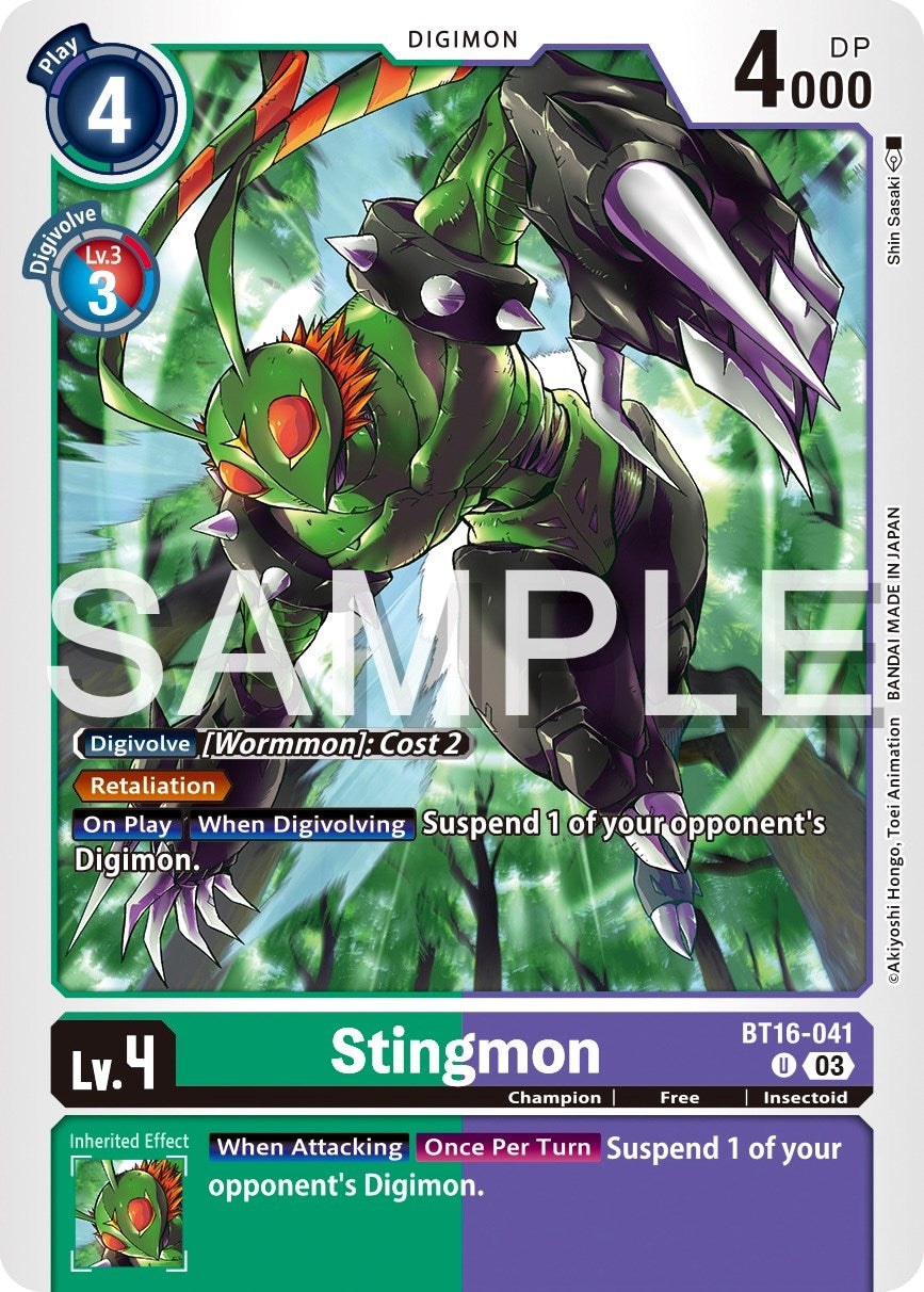 Stingmon [BT16-041] [Beginning Observer] | Anubis Games and Hobby