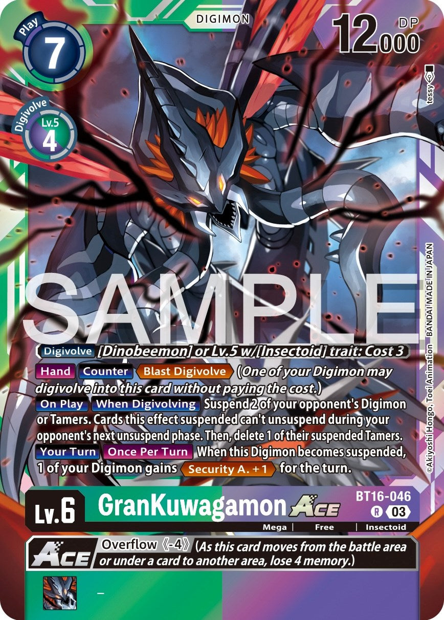 GranKuwagamon Ace [BT16-046] [Beginning Observer] | Anubis Games and Hobby