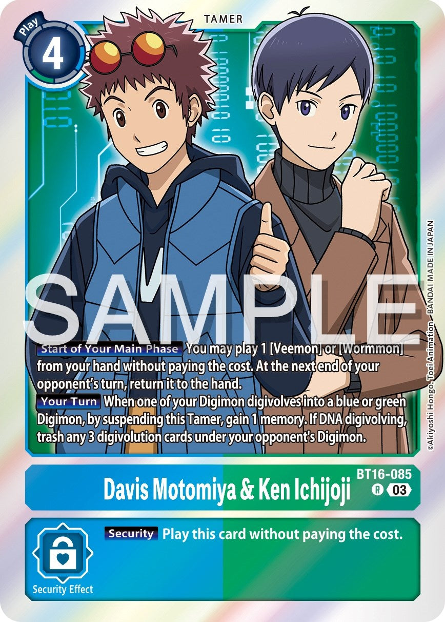 Davis Motomiya & Ken Ichijoji [BT16-085] [Beginning Observer] | Anubis Games and Hobby