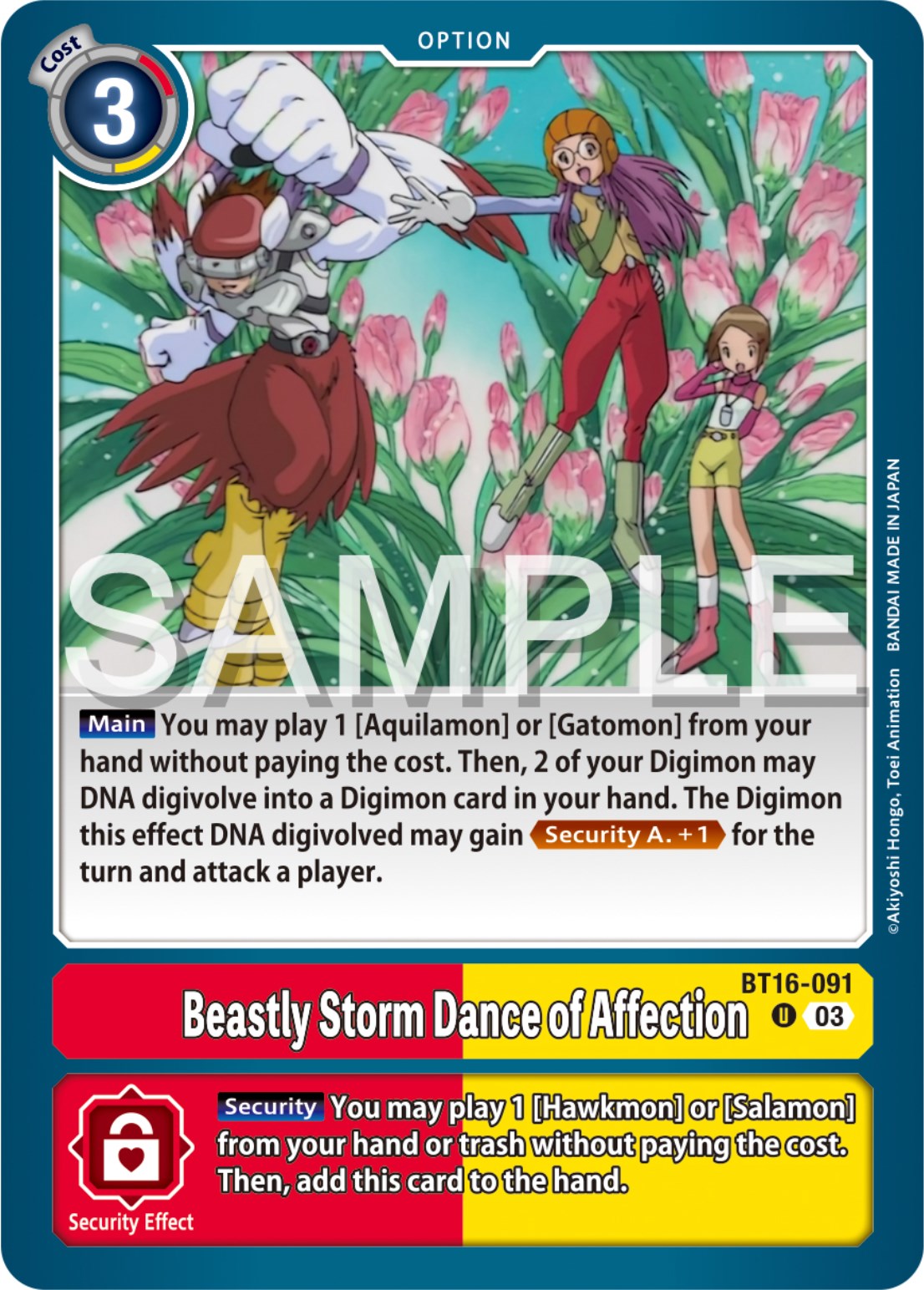 Beastly Storm Dance of Affection [BT16-091] [Beginning Observer] | Anubis Games and Hobby